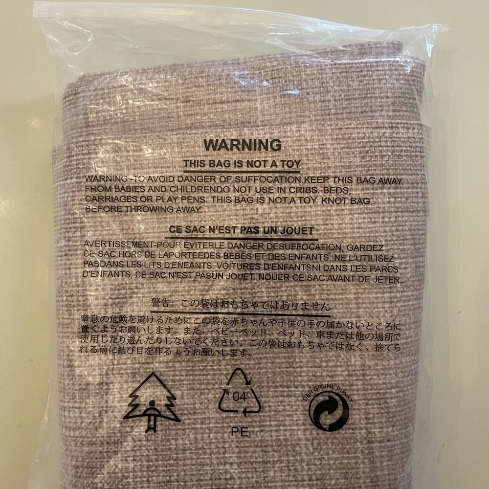 Beige Chair Back Covers Set of 6, Solid Brown Color Burlap Removable Washable